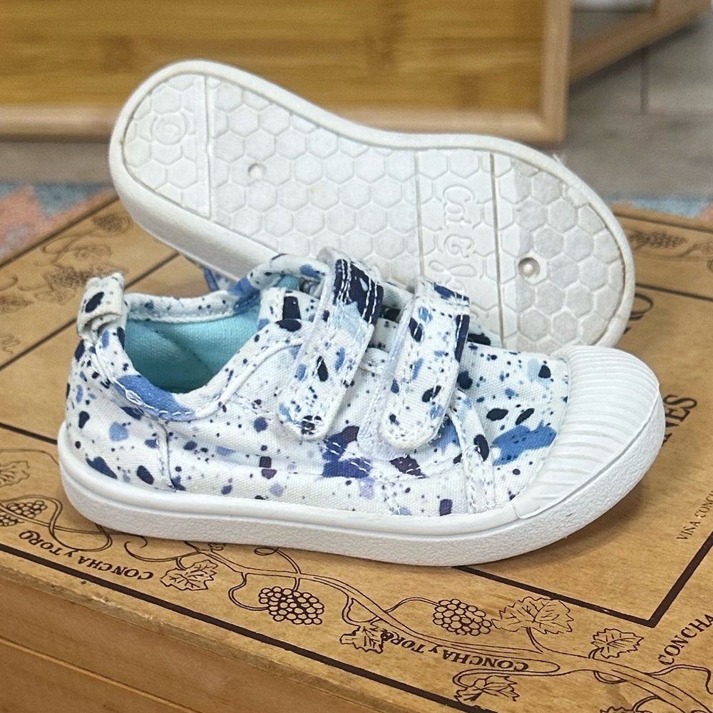 Cat & Jack Toddler Parker Sneaker Blue Size Stylish Kids Sneakers - Blue White - Picture 3 of 13